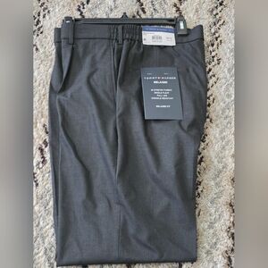 Tommy Hilfiger Mens Pants 34x32 Charcoal Modern Wrinkle Free NWT Career $95